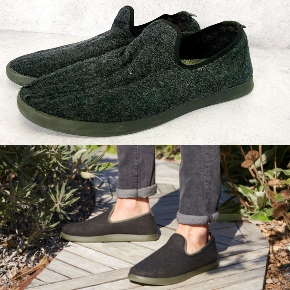 ALLBIRDS Unisex Black Wool Lounge Wear Shoes Men's 14 Sustainable Merino Wool‎